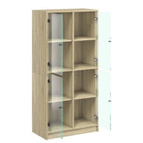 Highboard with Doors Sonoma Oak 68x37x142 cm Engineered Wood 3295859