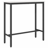 Table White 100 x 40 x 101 cm Engineered Wood and Steel 873783