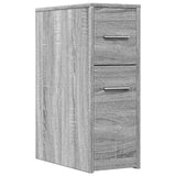 Narrow Bathroom Cupboard with Wheels Grey Sonoma Engineered Wood 855282