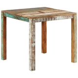 ZNTS Dining Table 82x80x76 cm Solid Reclaimed Wood 337267