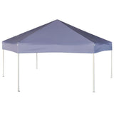 Hexagonal Pop-Up Marquee with 6 Sidewalls Dark Blue 3.6x3.1 m 42110