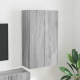 TV Wall Cabinet Grey Sonoma 59.5 x 31 x 100 cm Engineered Wood 892375