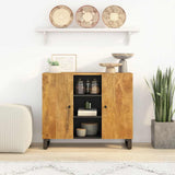 Sideboard with 2 Doors 90x33x75 cm Solid Wood Mango 352928