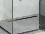 Shower Drain 2-in-1 with 360&deg Siphon Black 80 cm 42015970