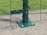 Welded Wire Fence with Concrete Base 10 x 1.5 m 3350839