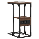 Bedside Cabinet Brown oak 41.5 x 26 x 60.5 cm Engineered wood 859609