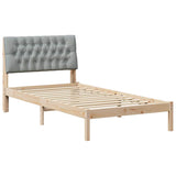 Bed Frame with Upholstered Headboard Brown 100 x 200 cm 878839