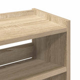 Shoe Rack Sonoma Oak 60x25x81 cm Engineered Wood 859880