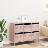 Sideboard Pink 101.5x39x73.5 cm Cold-rolled Steel 851263