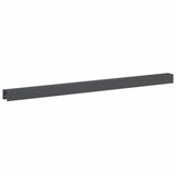 Garden Cover Profile 10 pcs 100 x 5 x 5 cm Steel Anthracite 8012997