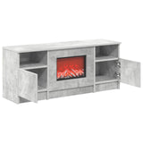 Electric Fireplace Concrete 98 x 28.5 x 40.5 cm Engineered wood 8021194