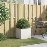 Planter White 42x40x39 cm Steel 841549