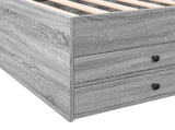 Daybed with Drawers without Mattress Grey Sonoma 90x200 cm 3280879
