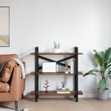 Bookshelf Smoked Oak 100 x 33.5 x 102 cm Engineered Wood 883948