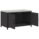 Kitchen Storage HATTEM Black 90 x 50 x 53 cm Steel 874996
