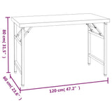Kitchen Work Table with Overshelf 120x60x145 cm Stainless Steel 3155992
