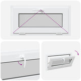 Basement Window RISOR 80x40 cm Tilt 2 Glazing White 4108335