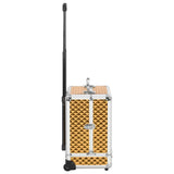 Make-up Trolley 35x29x45 cm Gold Aluminium 91827