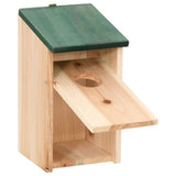 Bird House Green and Wood Solid pine wood Small Durable 276006