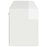 TV Wall Cabinet 2 pcs High Gloss White 59.5 x 31 x 40 cm 892338
