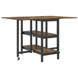 Dinning Table 122 x 80 x 76.5 cm Engineered Wood Smoked Oak 8006039