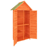 Garden Tool Shed Brown 89x52.5x175 cm Solid Wood Pine 172243