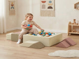 Soft Play 9 Piece Foam Climbing Blocks Soft Play Set with Tangram Play, Removable Cover for Kids T3398P550314