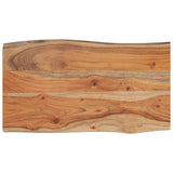 Table Top 70x40x2.5 cm Rectangular Solid Wood Acacia Live Edge 370609