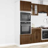 Oven Cabinets 2 pcs Lucca Brown Oak Engineered Wood 3315048