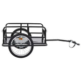 Bike Trailer 130x73x48.5 cm Steel Black 91770