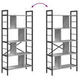 Bookshelf Grey Sonoma 75 x 30 x 156 cm Engineered Wood 883961
