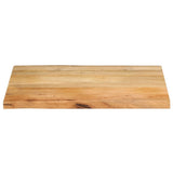 Table Top 90x60x3.8 cm Live Edge Solid Wood Mango 370741