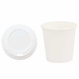 Paper Coffee Cups with Lids 1000 pcs 4oz 100ml 3325215