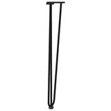 hairpin legs for console tables for Console Table 4 pcs Black 72 cm Solid Steel 4012444