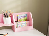 Two-Piece Kids Desk and Chair Set with Storage, for Ages 5-8 Years - Pink T3398P347723