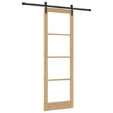 Sliding Door ORKDAL Natural and Black 78 x 232 cm 3331827