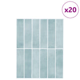 Rectangular Tile 20 pcs Grey Green 29 x 23 x 0.08 cm 42021270