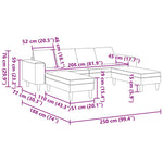 Sofa Set 3 pcs Dark green Fabric 3335116