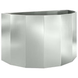 Planter Silver 90 x 45 x 50 cm Galvanised Steel 883715