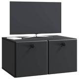 Wall-Mounted TV Cabinet 59.5 x 41 x 30 cm Black Engineered Wood 899186