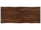 120 x 90 x 75 cm Solid Acacia Wood Dark Brown and Black 937544