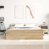 Bed Frame without Mattress Sonoma Oak 140x200 cm 3203749
