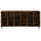 Record Cabinet Smoked Oak 100x38x48 cm Engineered Wood 831745