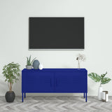 TV Cabinet Navy Blue 105x35x50 cm Steel 336226
