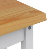 Console Table EKAI White 112 x 35 x 76 cm Solid Pine Wood 42037018