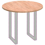Table Top Light Brown 90 x 2.5 cm Solid Oak Wood 42016005
