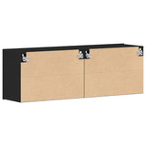 TV Cabinets 2 pcs Black Oak 120x30x41 cm Engineered Wood 862195
