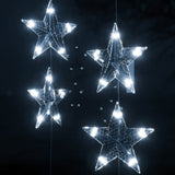 LED Star Curtain Fairy Lights 500 LED Cold White 8 Function 328807