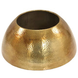 Coffee Table Hammered Aluminium 70x30 cm Brass 246508