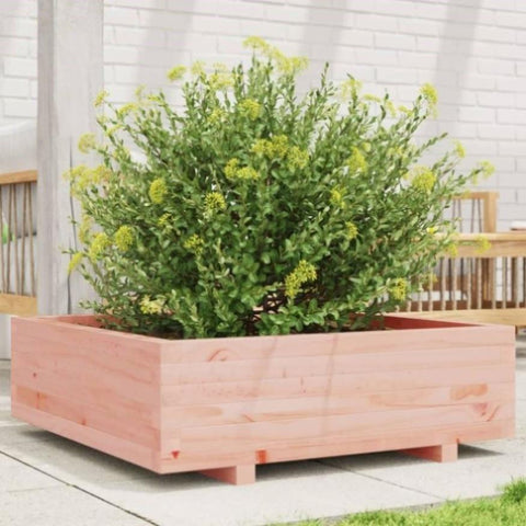 ZNTS Garden Planter 80x80x26.5 cm Solid Wood Douglas 847311
